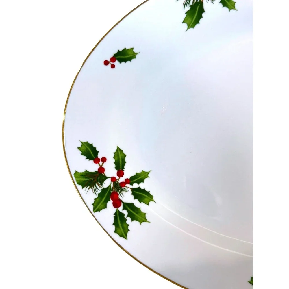 Better Homes Gardens Christmas‎ Oval Platter 15.5